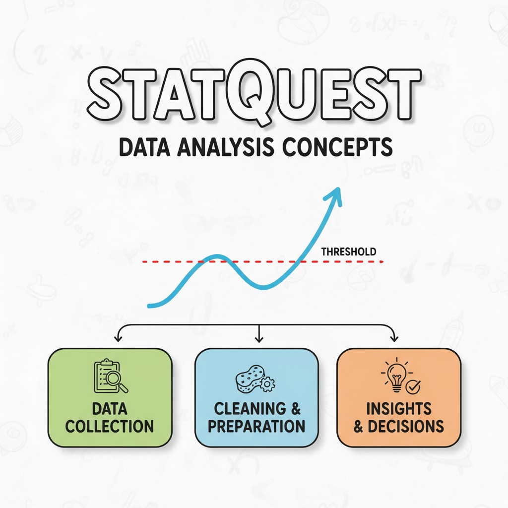 A thumbnail of StatQuest's video about data analysis concepts related to data analysis, free courses, and learning resources