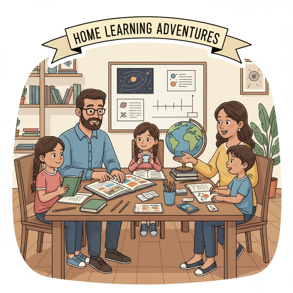 A family involved in home education activities related to home education, bias transmission, and educational diversity