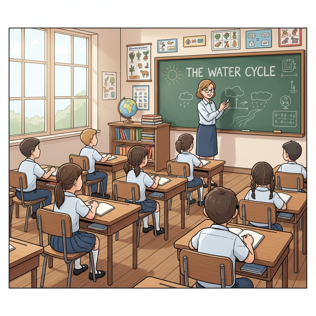 Traditional primary education classroom setup related to educational innovation, teaching methods, and curriculum design