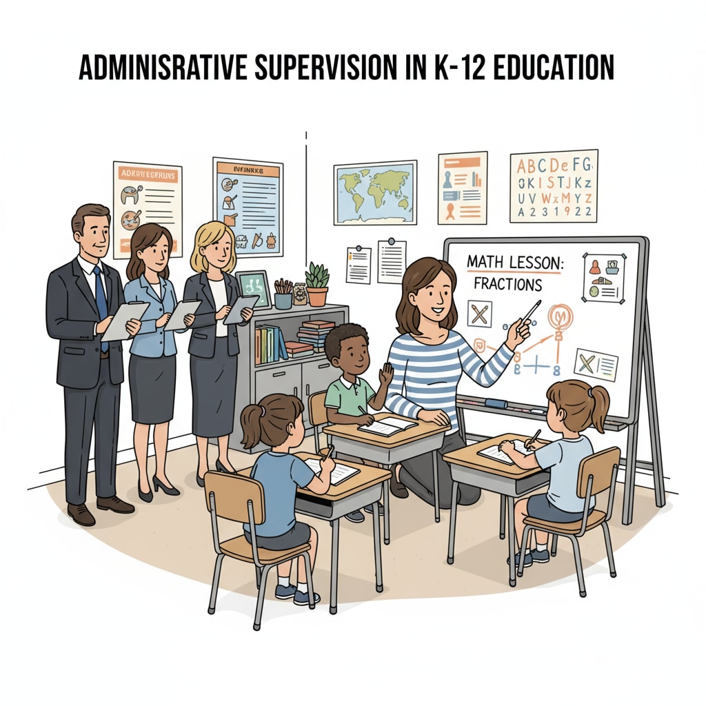 Administrative supervision in a K12 classroom