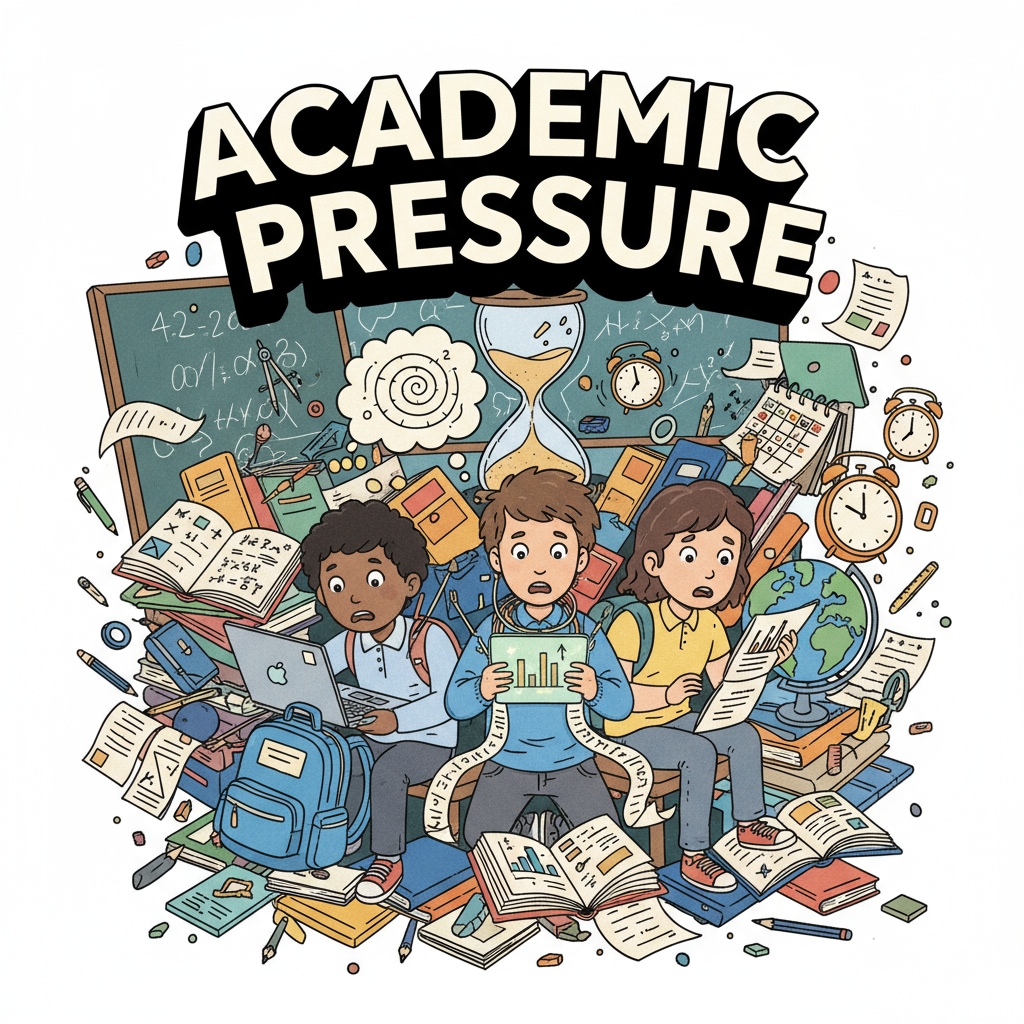 Students in a classroom showing signs of being lost due to educational purposes, social pressures, and herd mentality