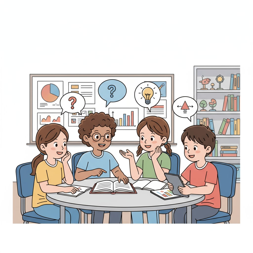 K12 students engaged in dialogue, demonstrating communication skills and active listening