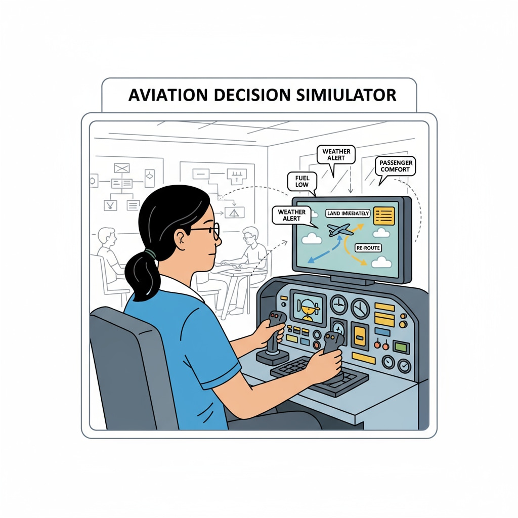 Student enhancing decision - making abilities, an important part of pilot skills and situational awareness