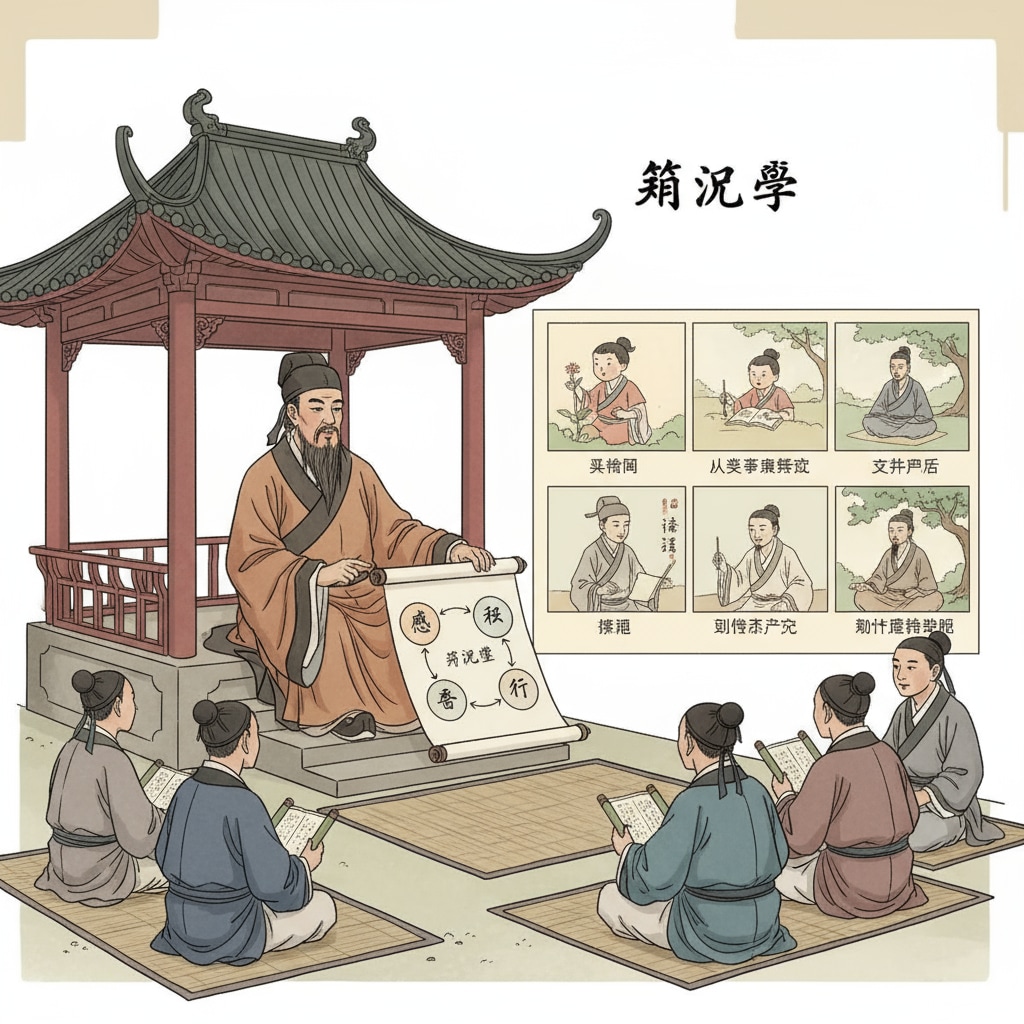 Xun Kuang discussing learning theories related to hands-on learning