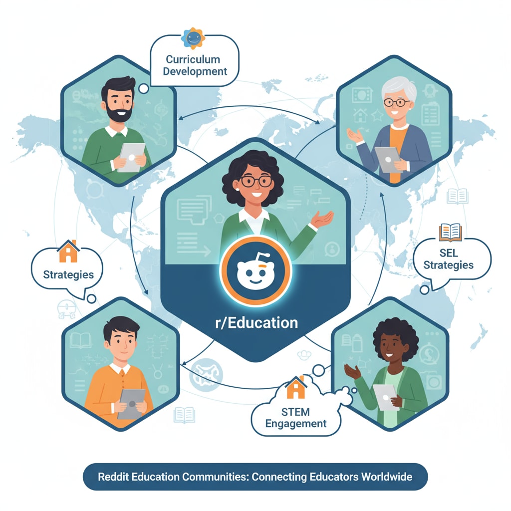 Teachers discussing on Reddit's education communities virtual platform