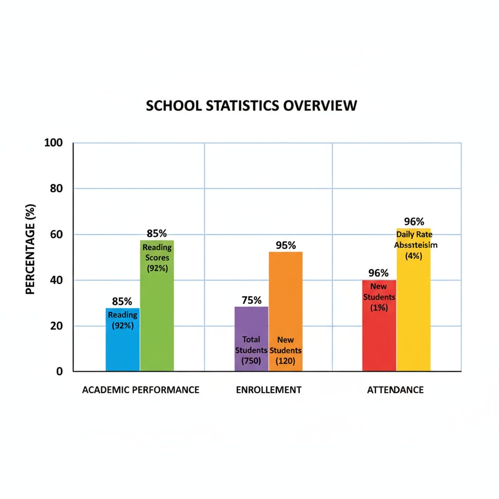 Graph of various school statistics data types related to school statistics, PISA tests, and education data