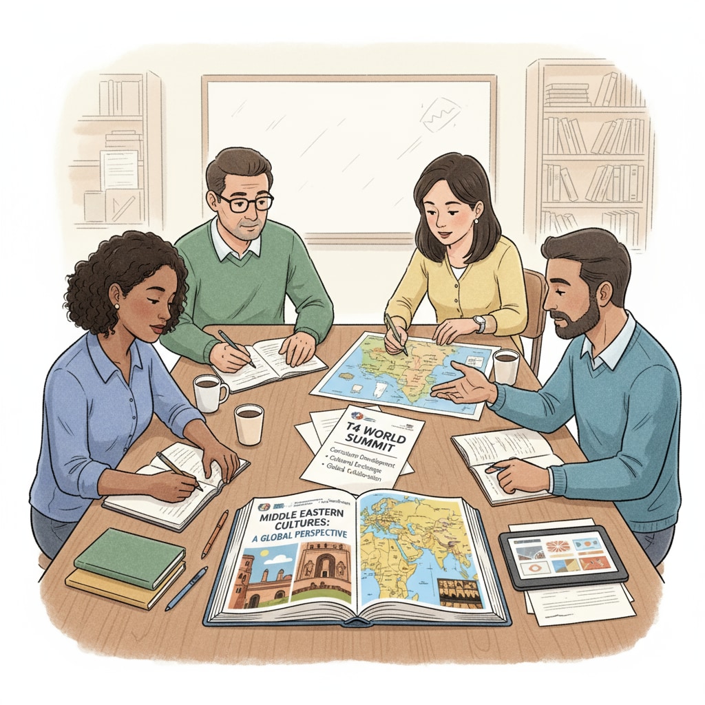 Educators preparing for the T4 World School Summit by studying Middle Eastern culture for better donor relations