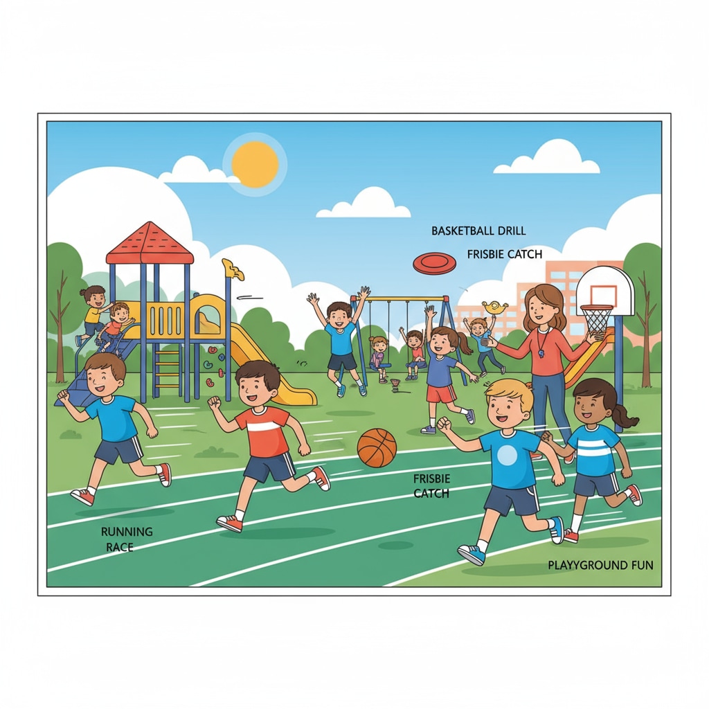 Students in a physical education class during special subject teacher substitution