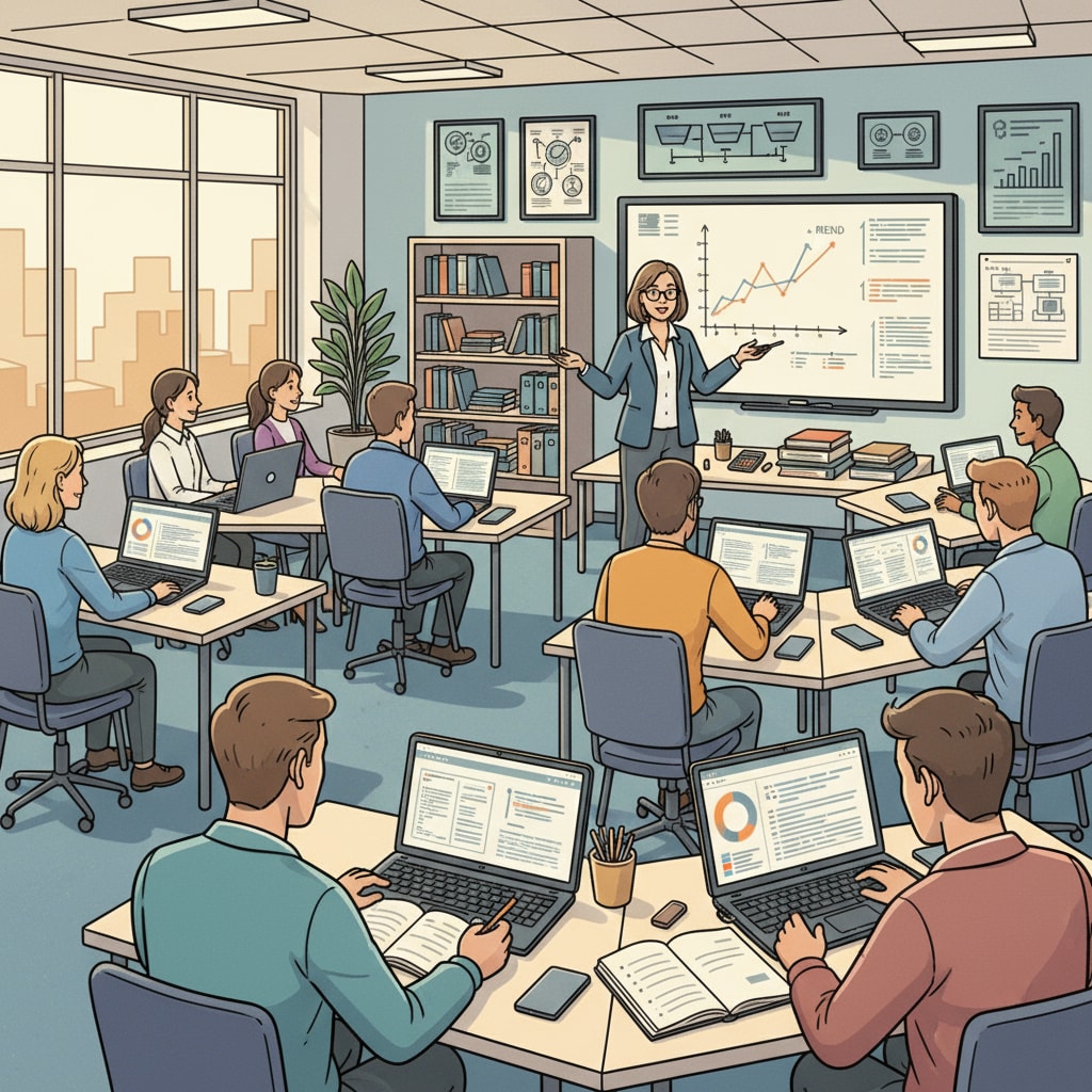 Students in a community college data analysis class