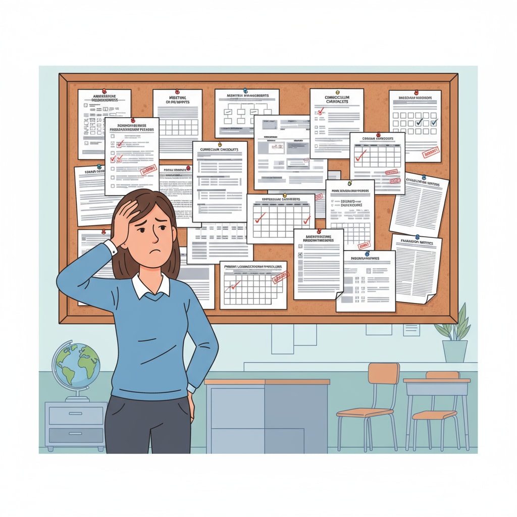 A teacher dealing with the burden of micromanagement