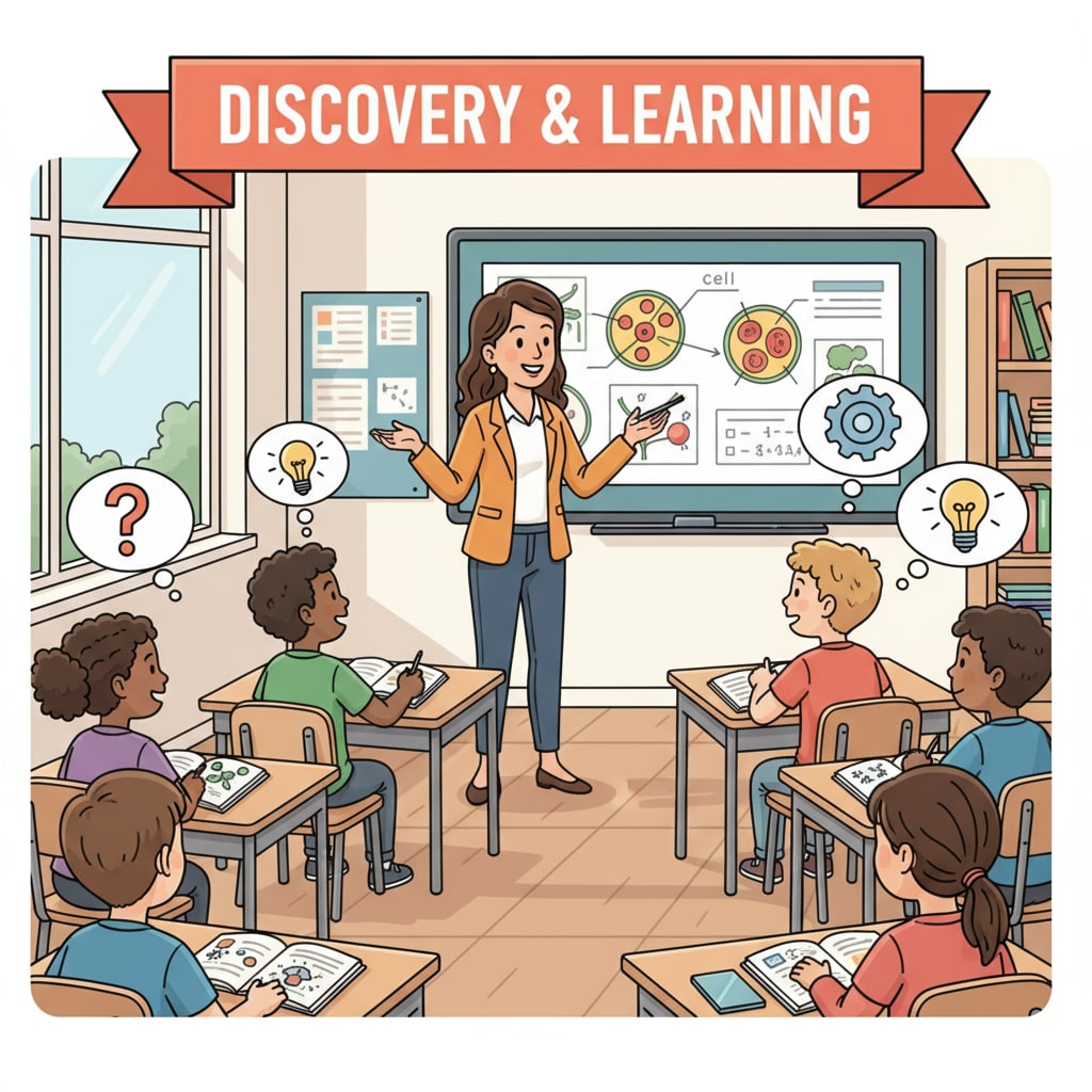 Students demonstrating thinking abilities and concentration in a classroom