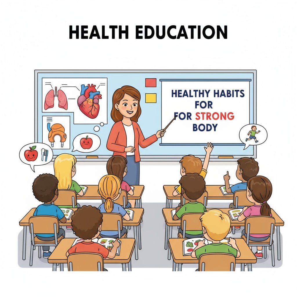Students engaged in a health education discussion related to sex education, school education, and adolescent health