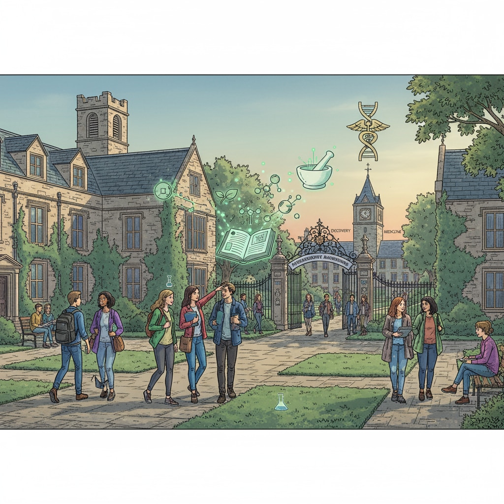 UK university campus scene relevant to pharmacy postgraduate admissions