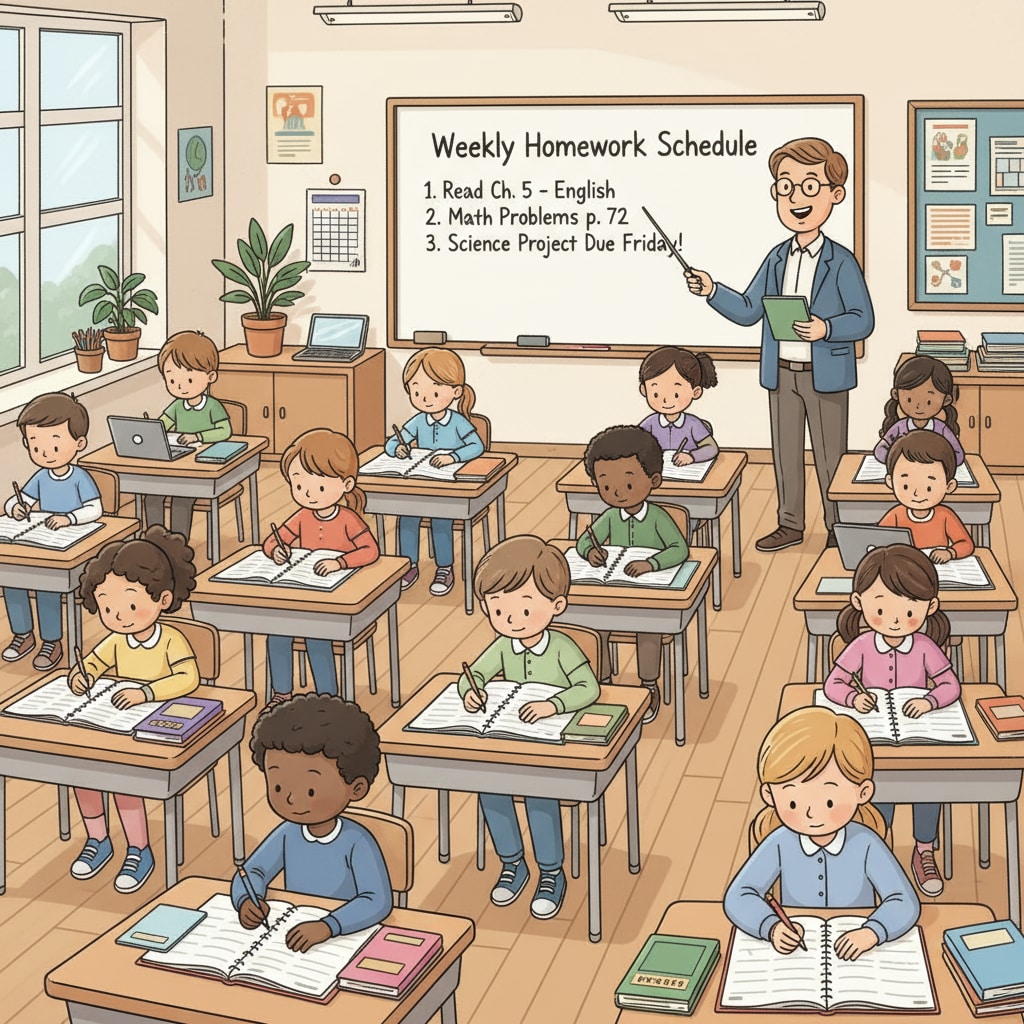 Students taking responsibility for their self - chosen homework by managing their time to boost learning motivation