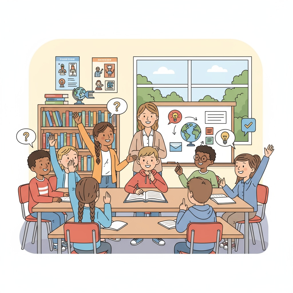 K12 students engaged in dialogue and demonstrating communication skills