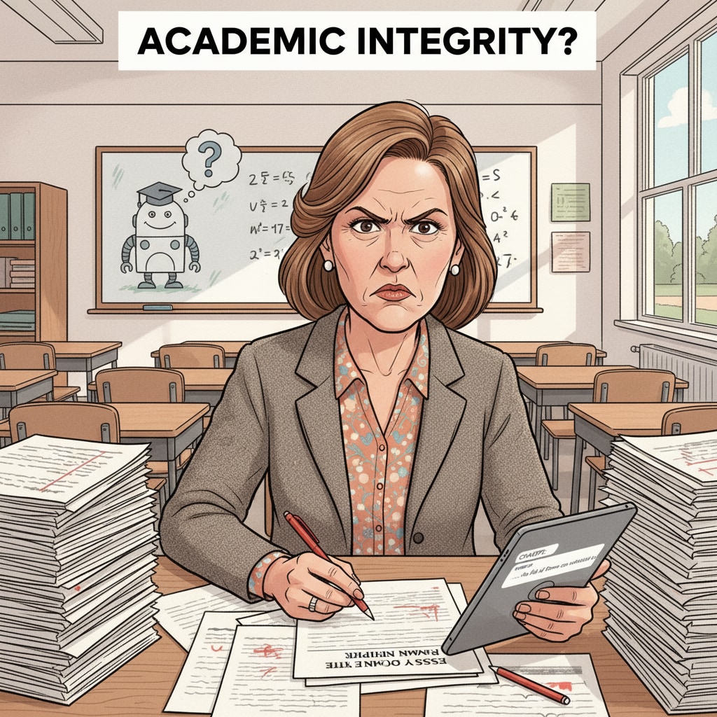 Teacher suspecting ChatGPT - related cheating in K12 education
