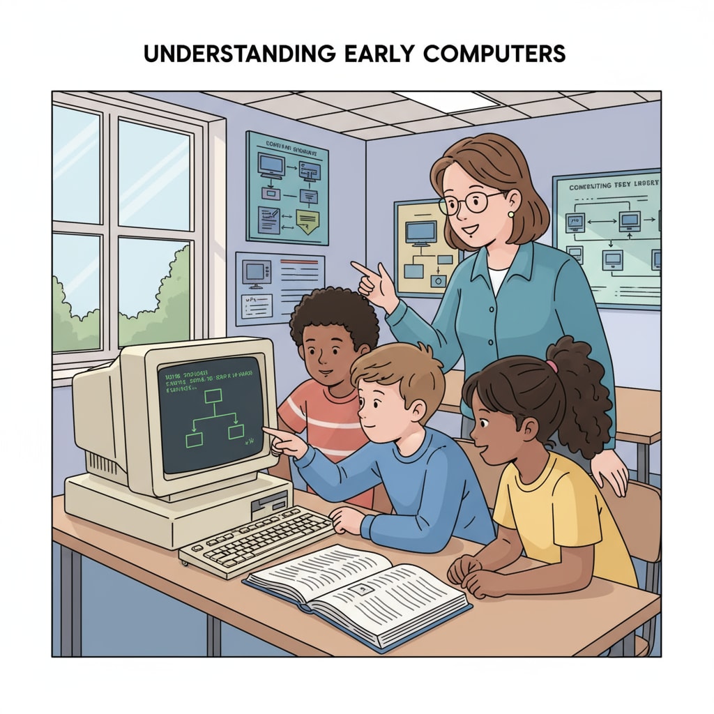 A primary classroom with old technology, highlighting the need for educational innovation in primary school curriculum and teaching methods