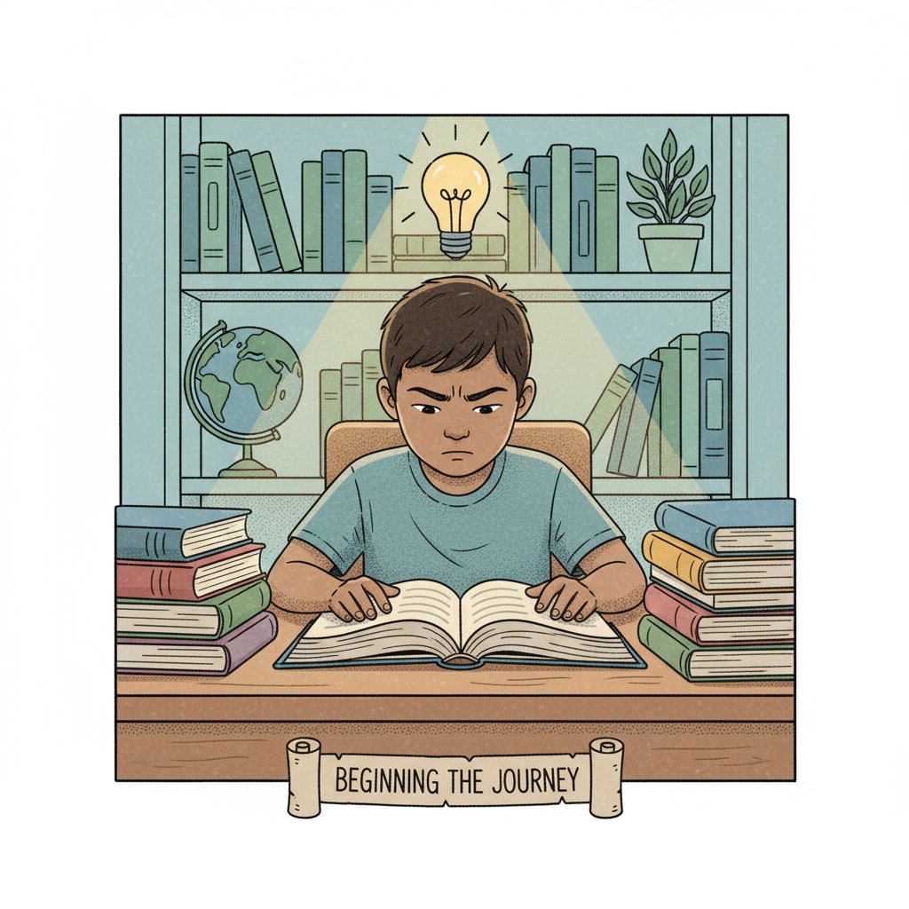 A student starting a new learning journey after curriculum transition