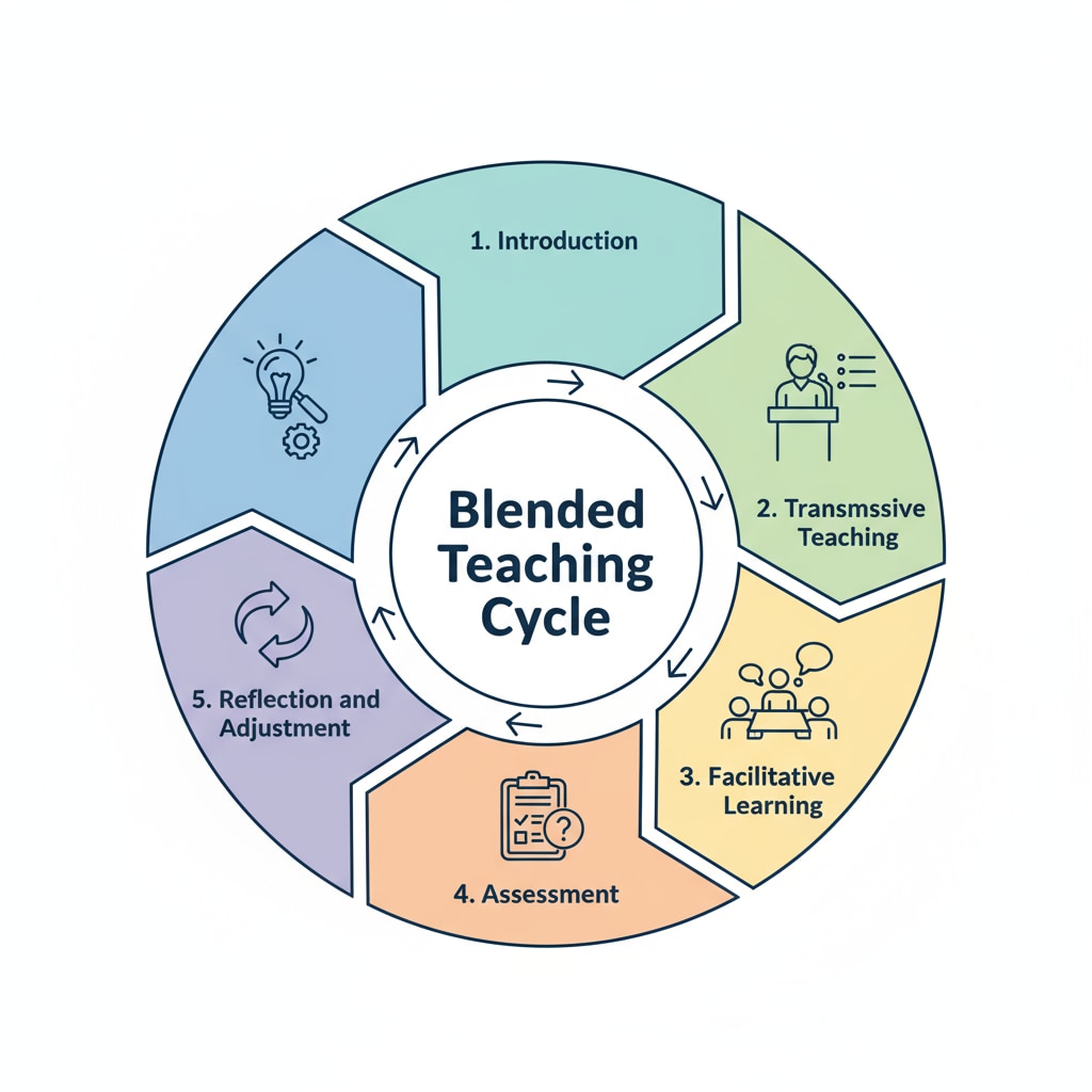 Blended teaching cycle structure diagram