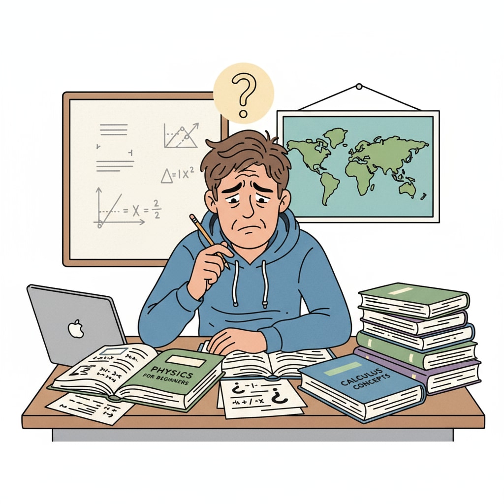 A K12 student facing cognitive barriers during study.