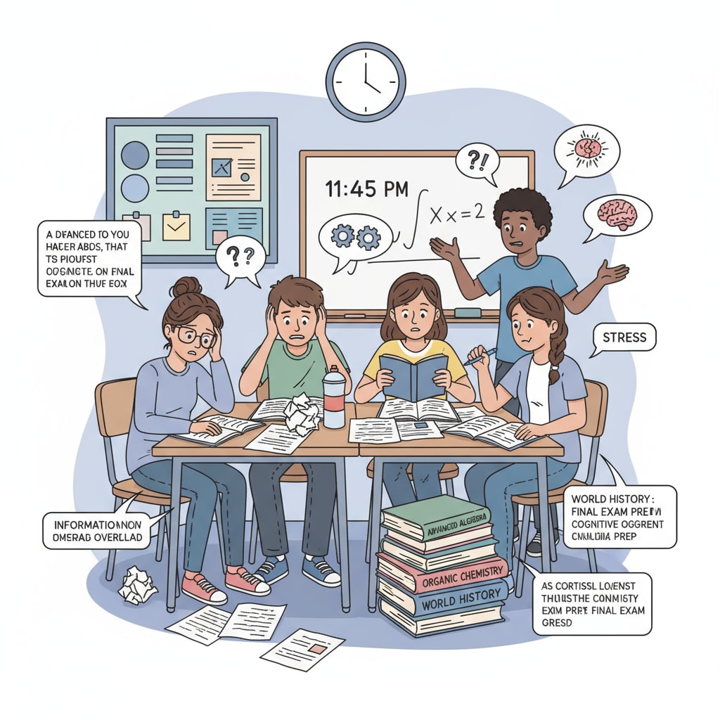 Teenagers experiencing learning anxiety and self-doubt.