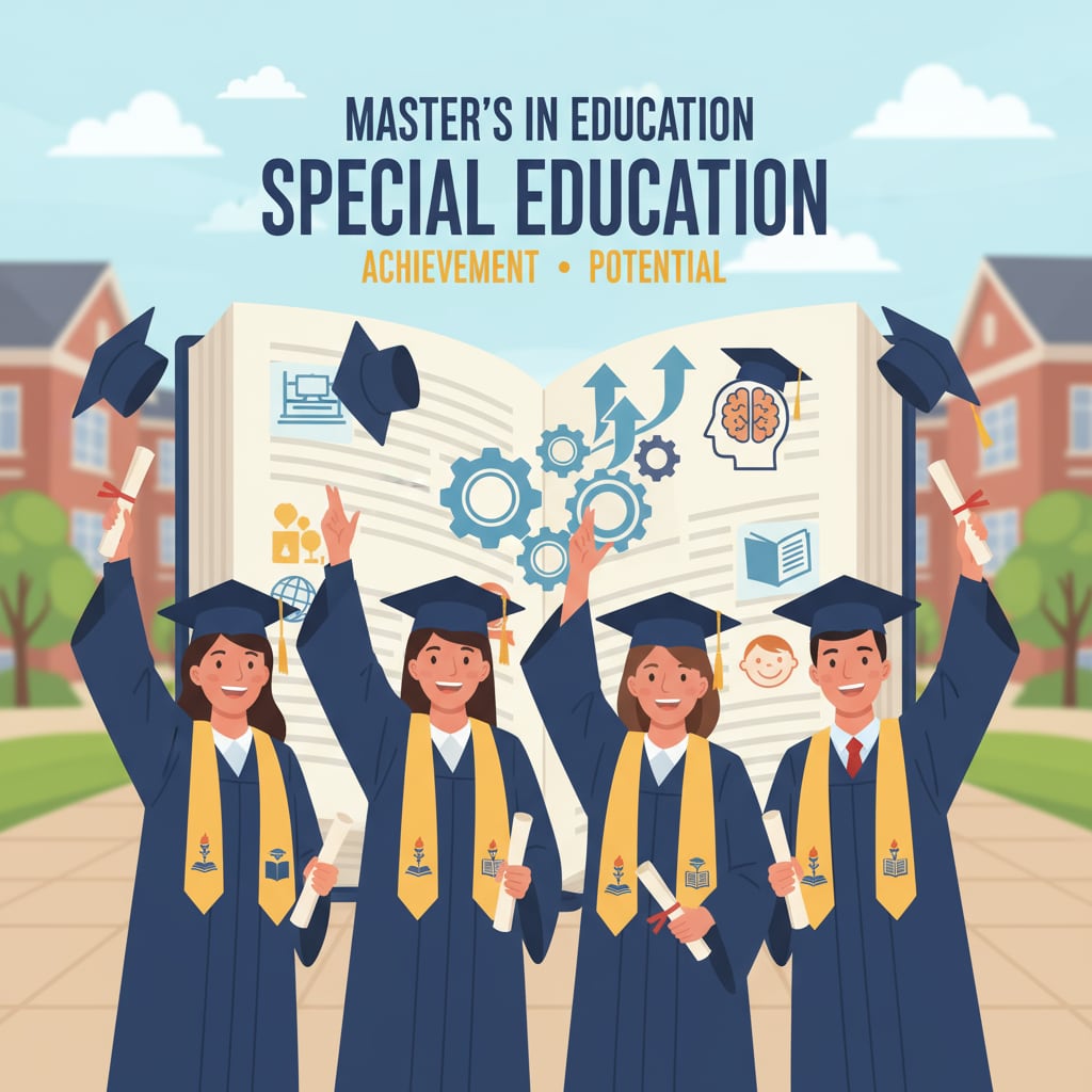 Special education teachers with educational master's degrees, indicating career transition opportunities.
