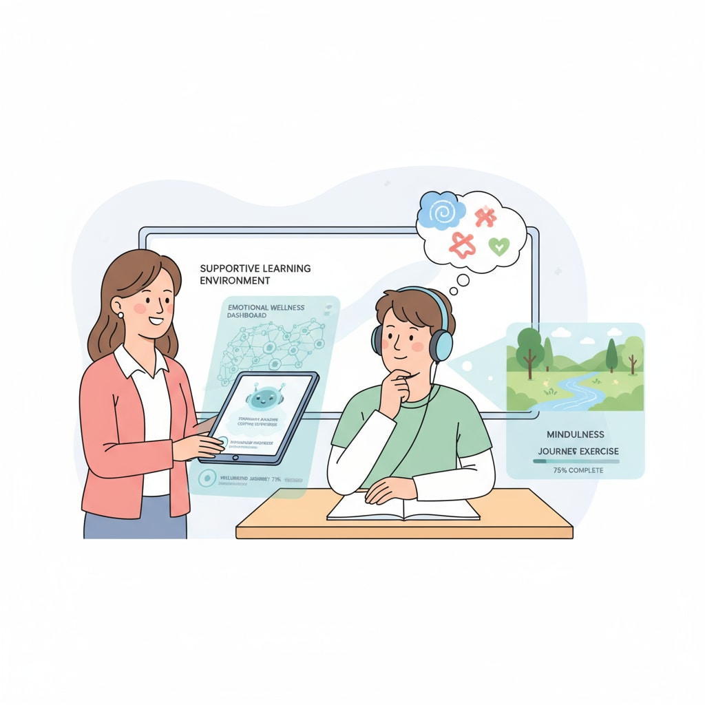 AI and human teachers collaborating for K12 student mental health support