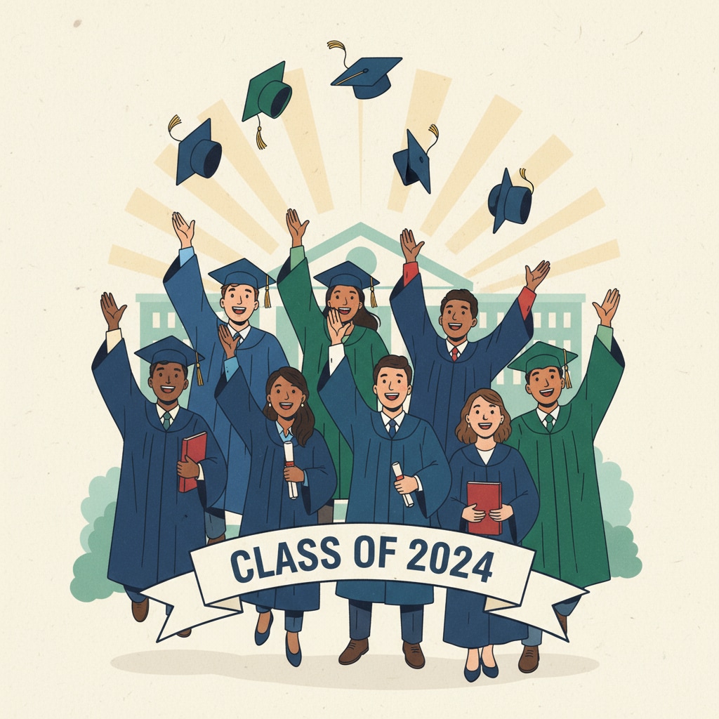 Graduating students celebrating their academic achievements after switching majors or obtaining second degrees