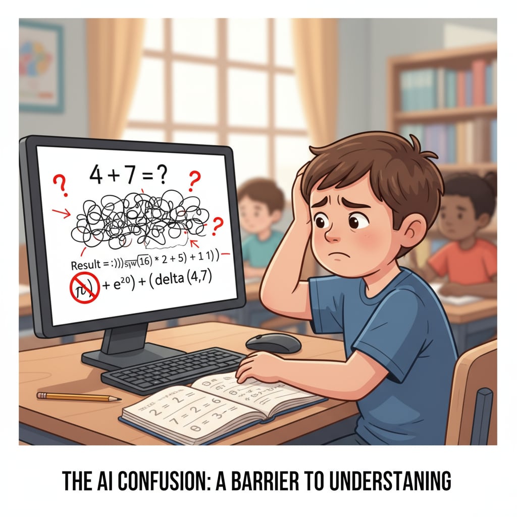 AI cheating, parental indulgence, academic integrity - A child affected by AI-generated homework answers