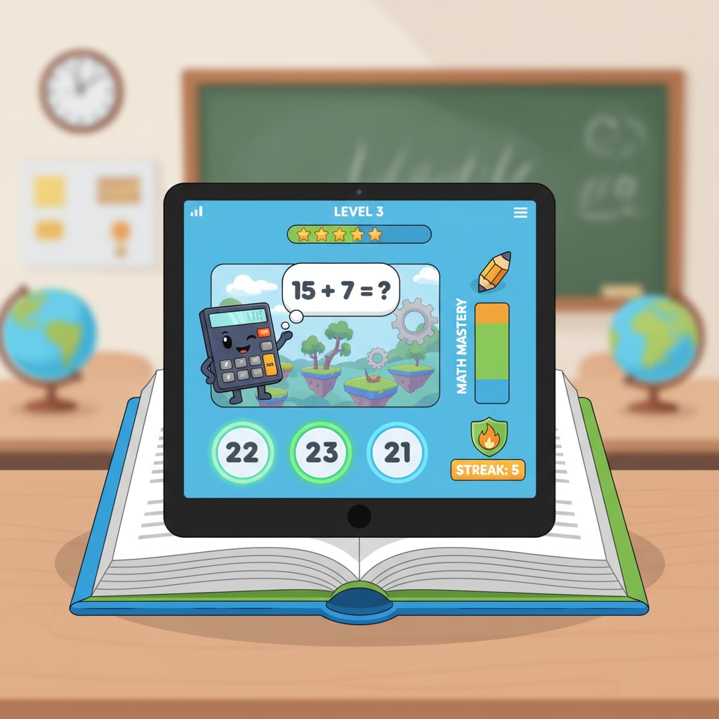 A screenshot of a math education game interface related to math education games, game prototypes, and edutainment