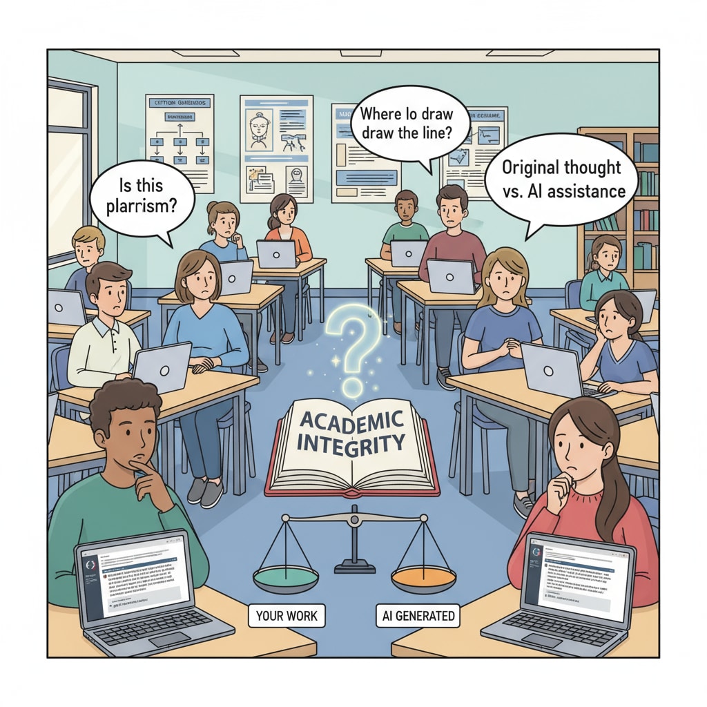 K12 students using ChatGPT and thinking about academic integrity