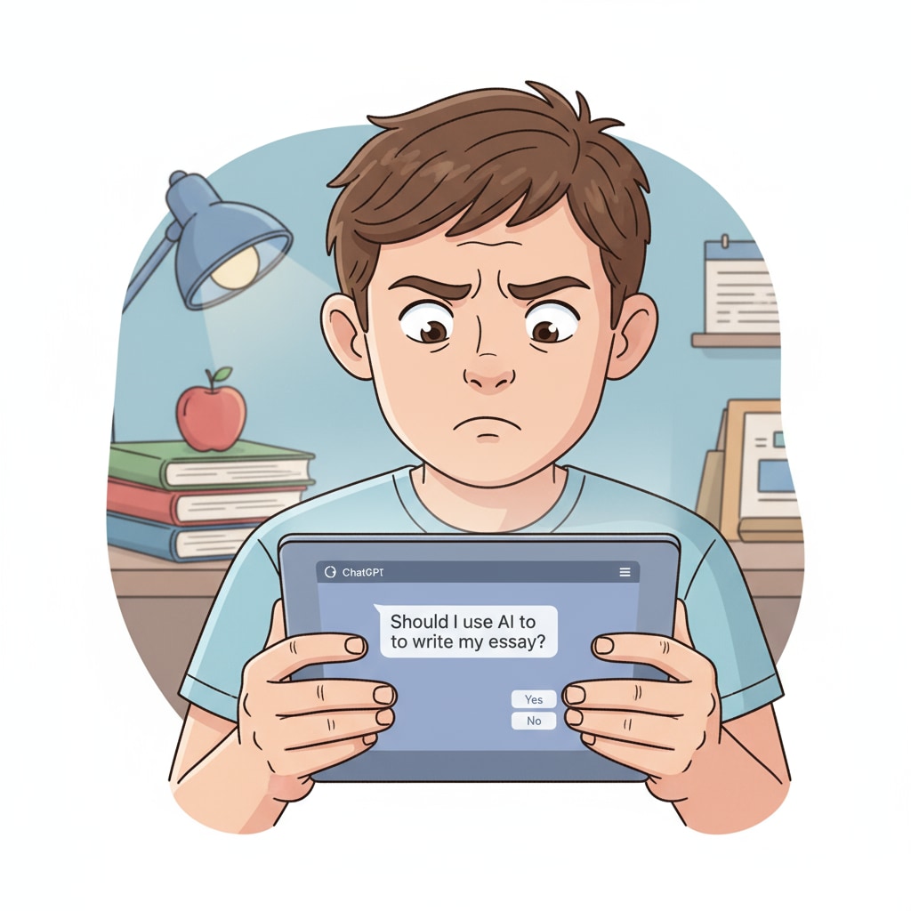 A K12 student in a moral dilemma while using ChatGPT
