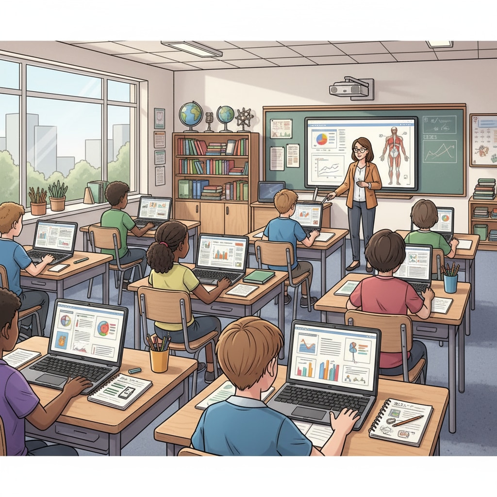K12 students accessing digital educational resources
