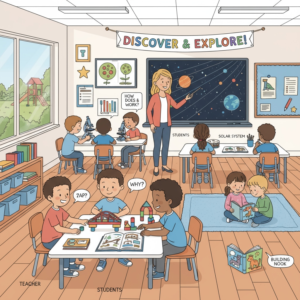 K12 classroom scene related to liberal arts education career development and financial independence