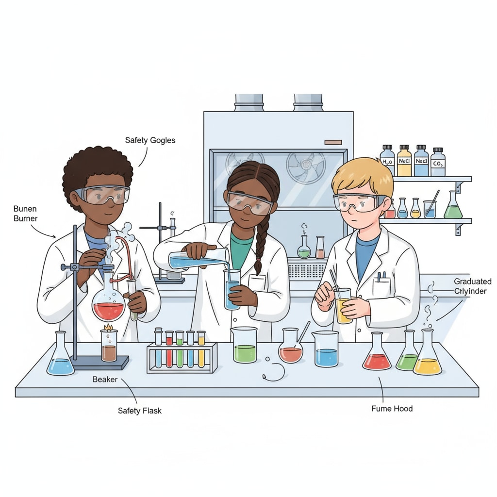 Students with a passion for chemistry conducting an experiment related to chemical careers, degree choices, and research interests