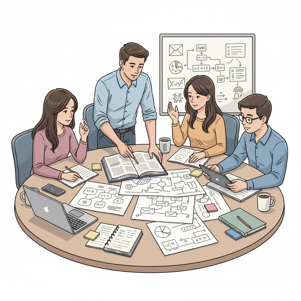 Students practicing communication skills while working on a group project