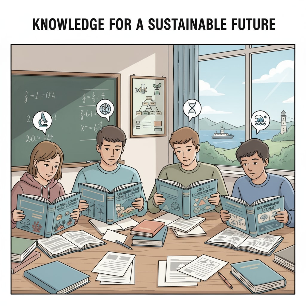 Students without science background studying for marine biology and environmental science degrees