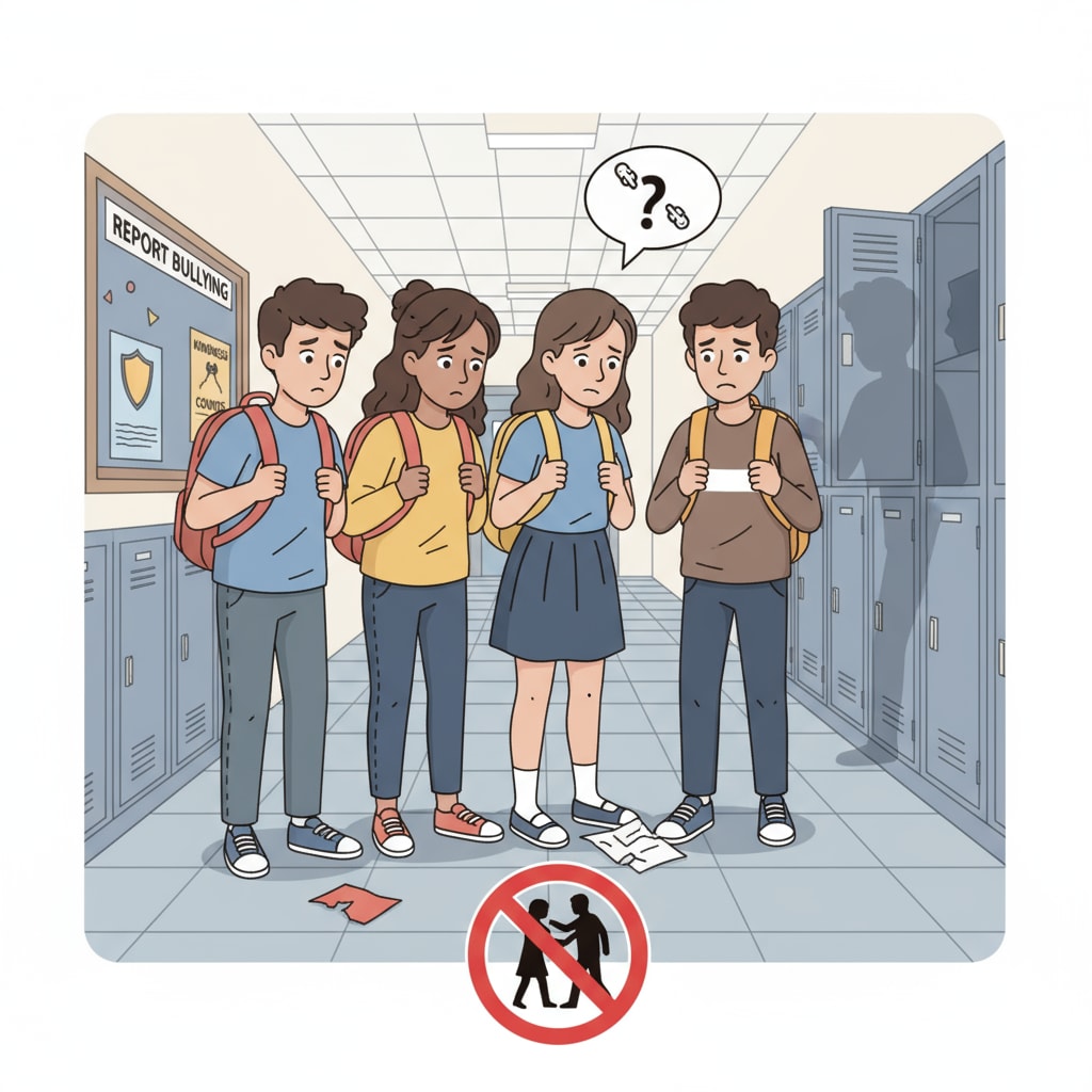 Students concerned about possible bullying in the school corridor related to school safety and parents' rights to address it.