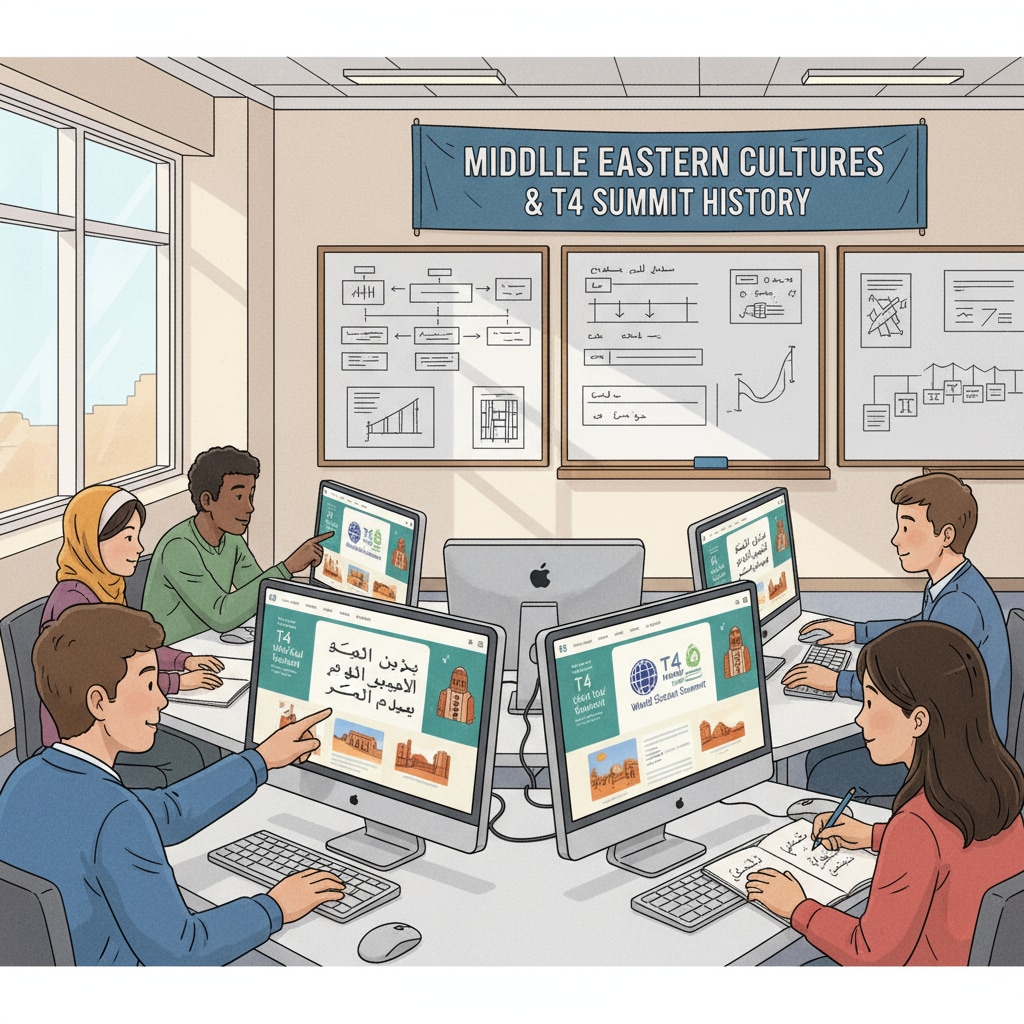 People researching for the T4 World School Summit to understand Middle Eastern donor relations and cultural etiquette
