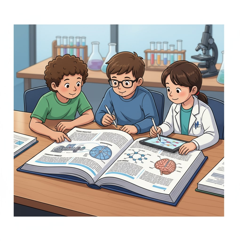 Students studying hard science textbooks, important for software engineering students considering major change or second degree.