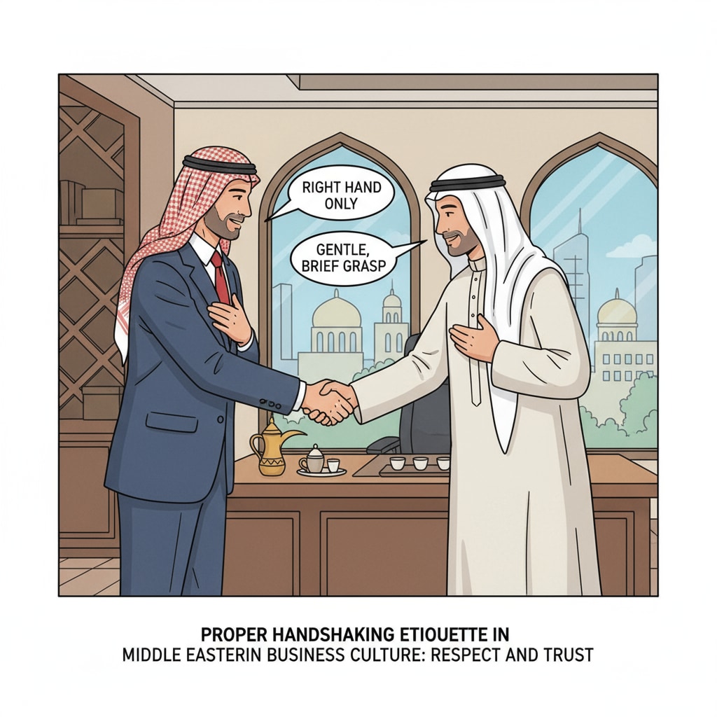 Demonstration of proper handshaking etiquette in the Middle East for those aiming to build relationships with funders at the T4 World School Summit.
