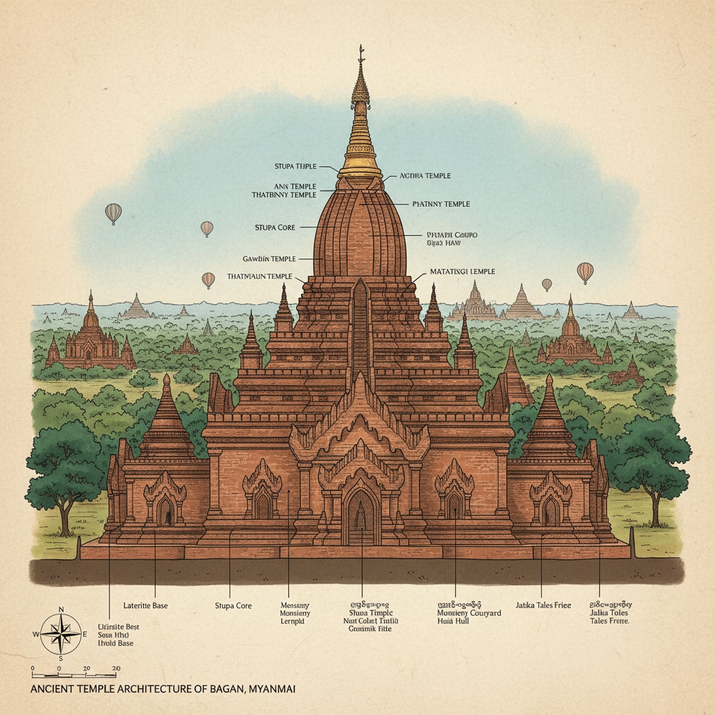 Myanmar's ancient temples representing its cultural resources and lack of international attention