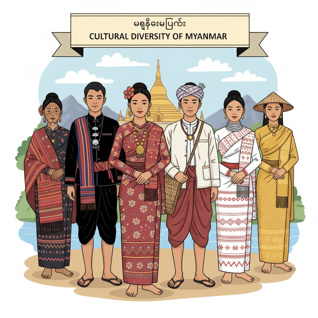 Myanmar people in traditional attire highlighting the country's cultural resources and international neglect