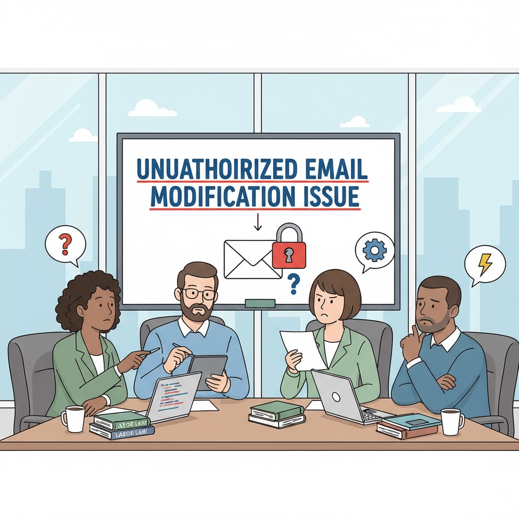 Federal union members discussing email modification during the government shutdown