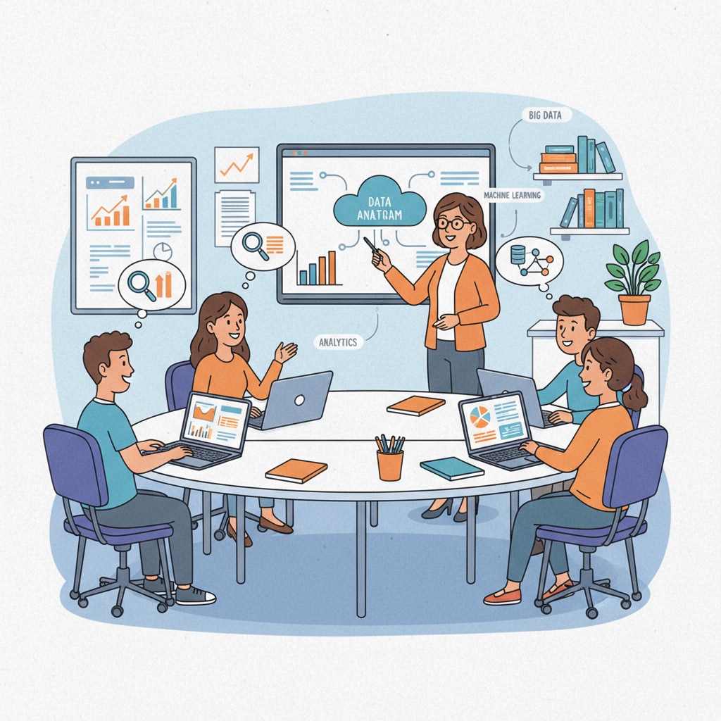 Students in a community college data analysis class