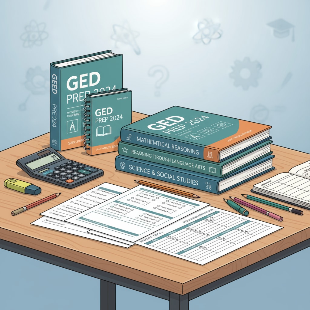 GED exam preparation materials for adult learners aiming for college