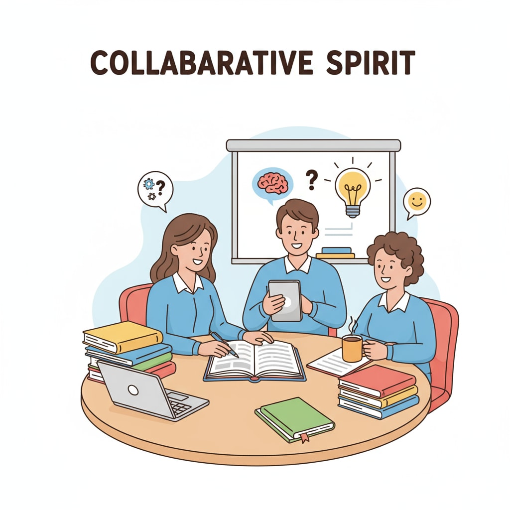 Image showing a positive work environment relevant to hostile work environments, teacher conflicts, and school management