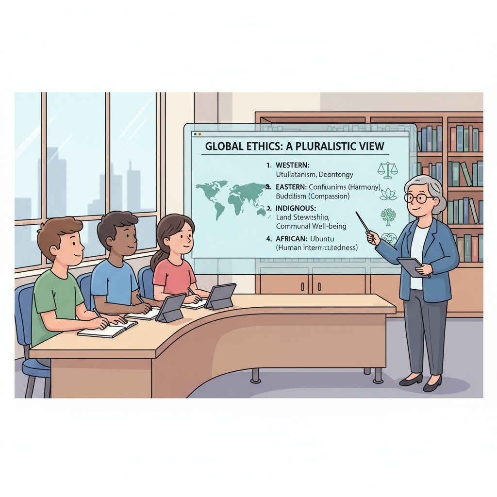 Students learning about moral perspectives related to moral relativism, common values, and social division