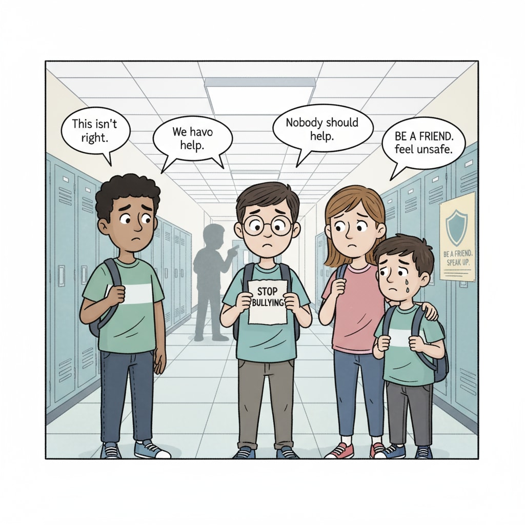 Students showing concern about school bullying with principal inaction, and parents' rights protection
