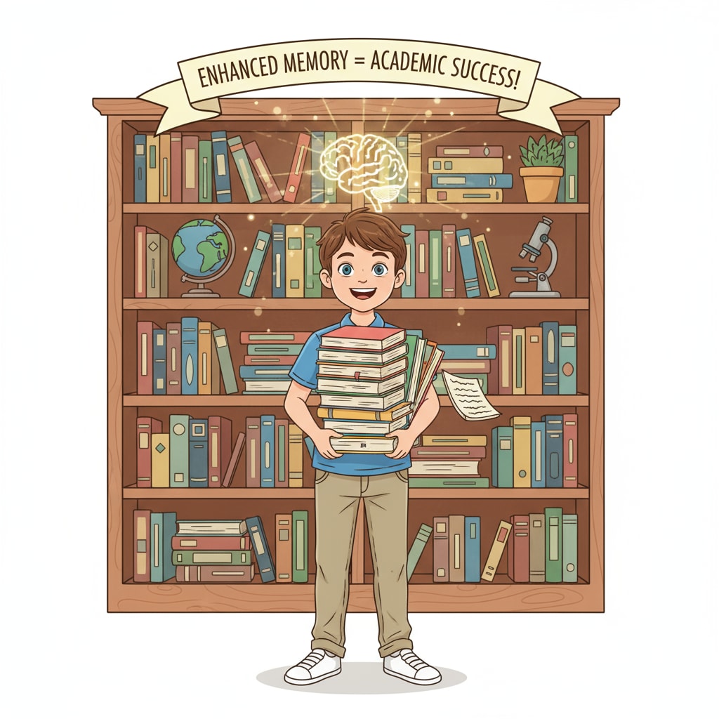 Student showing confidence in learning with improved memory during K12